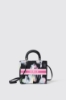 Reg shoulder strap canvas stampa allover banda logo • Fiorato