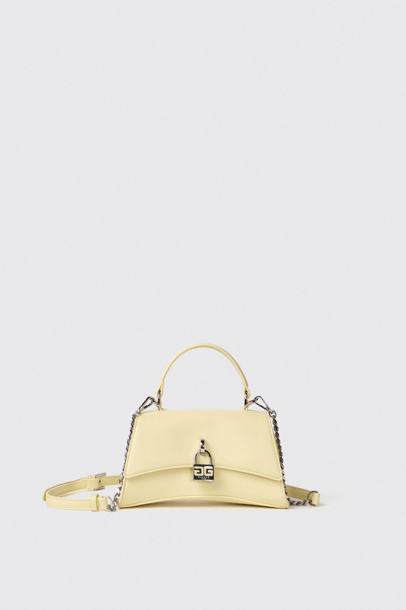 Mini hand bag con lucchetto logato • Giallo
