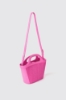 Mini shopper con logo ricamato • Fucsia