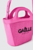 Mini shopper con logo ricamato • Fucsia