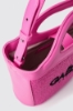 Mini shopper con logo ricamato • Fucsia