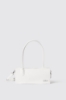 Reg shoulder strap con logo in metallo • Bianco
