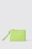 Reg pochette ecopelle logo in metallo • Lime