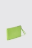 Reg pochette ecopelle logo in metallo • Lime