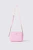 Reg camera bag con logo in metallo • Rosa