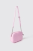 Reg camera bag con logo in metallo • Rosa
