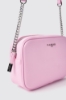 Reg camera bag con logo in metallo • Rosa