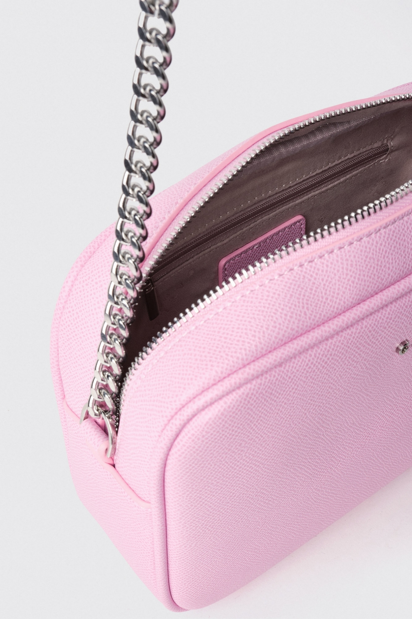 Reg camera bag con logo in metallo • Rosa