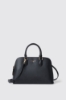 Maxi shoulder strap con logo in metallo • Nero