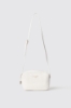 Reg camera bag con logo in metallo • Bianco