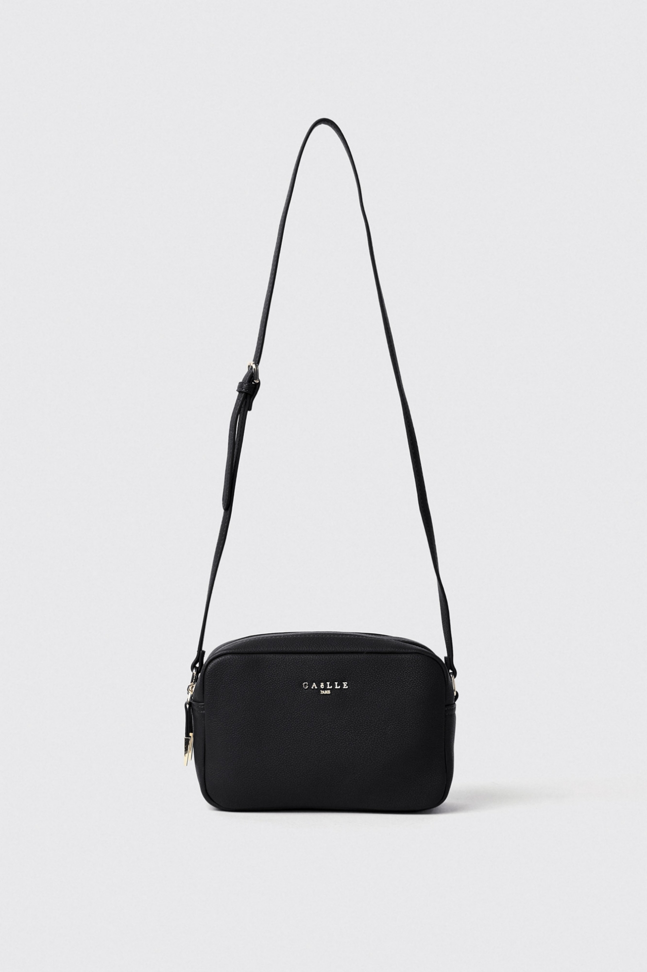 Reg camera bag con logo in metallo • Nero