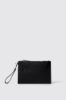 Reg pochette con logo embossed • Nero