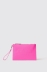 Reg pochette con logo embossed • Fucsia