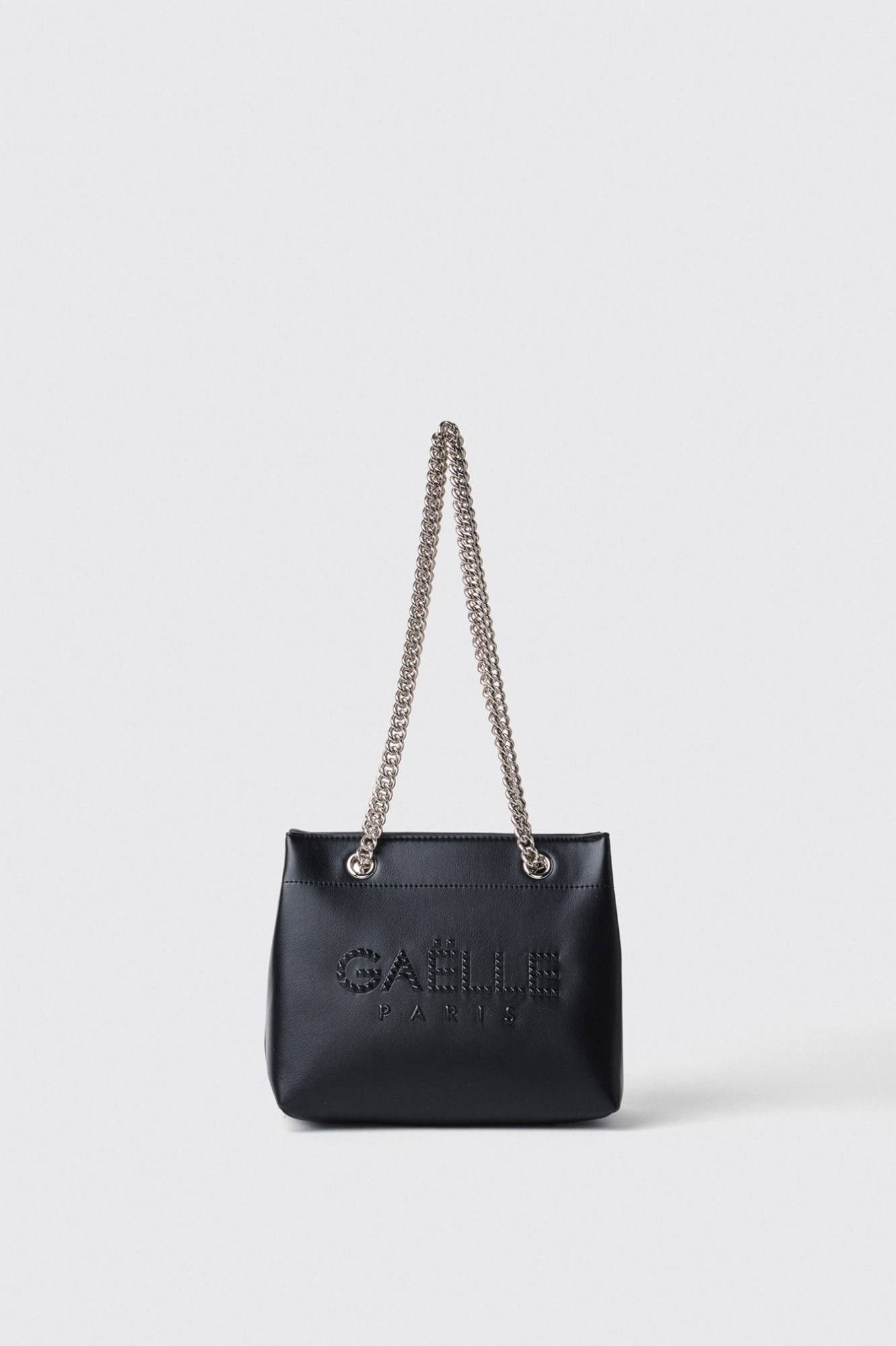 Regular shoulder strap con logo embossed • Nero