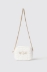 Reg camera bag con matelasse' e logo in metallo • Bianco