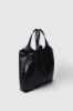 Maxi shopper doppio matelasse' glp in metallo • Nero