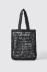 Reg shopper con logo ricamato • Nero