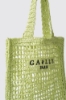 Reg shopper con logo ricamato • Lime