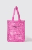Reg shopper con logo ricamato • Fucsia