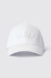 Cappello con visiera e logo ricamato • Bianco