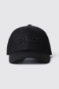 Cappello con visiera e logo ricamato • Nero