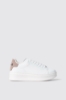 Sneakers addict in action leather con inserto in suede • Safari