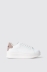 Sneakers addict in action leather con inserto in suede • Safari