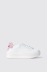Sneakers addict in action leather con inserto in suede • Rosa orchidea