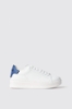 Sneakers addict in action leather con rubber patch • Blu