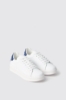 Sneakers addict in action leather con rubber patch • Blu