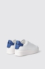 Sneakers addict in action leather con rubber patch • Blu