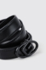 Mini belt con fibbia maxi g • Nero