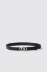Mini belt con fibbia maxi g • Nero argento
