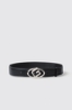 Reg belt con fibbia maxi g • Nero argento