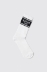 Calze in cotone con logo • Bianco
