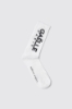 Calze in cotone con logo • Bianco
