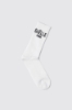 Calze in cotone con logo • Bianco