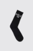Calze in cotone con logo • Nero