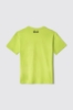 T-shirt in jesrey paricollo con stampa • Verde lime