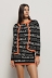 Cardigan con logo • Nero-arancione