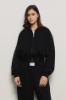 Bomber cropped zippato • Nero