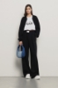 Bomber cropped zippato • Nero