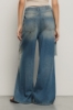 Pantalone boy low waist wide leg • Blu