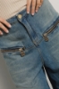 Pantalone boy low waist wide leg • Blu