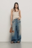 Pantalone boy low waist wide leg • Blu