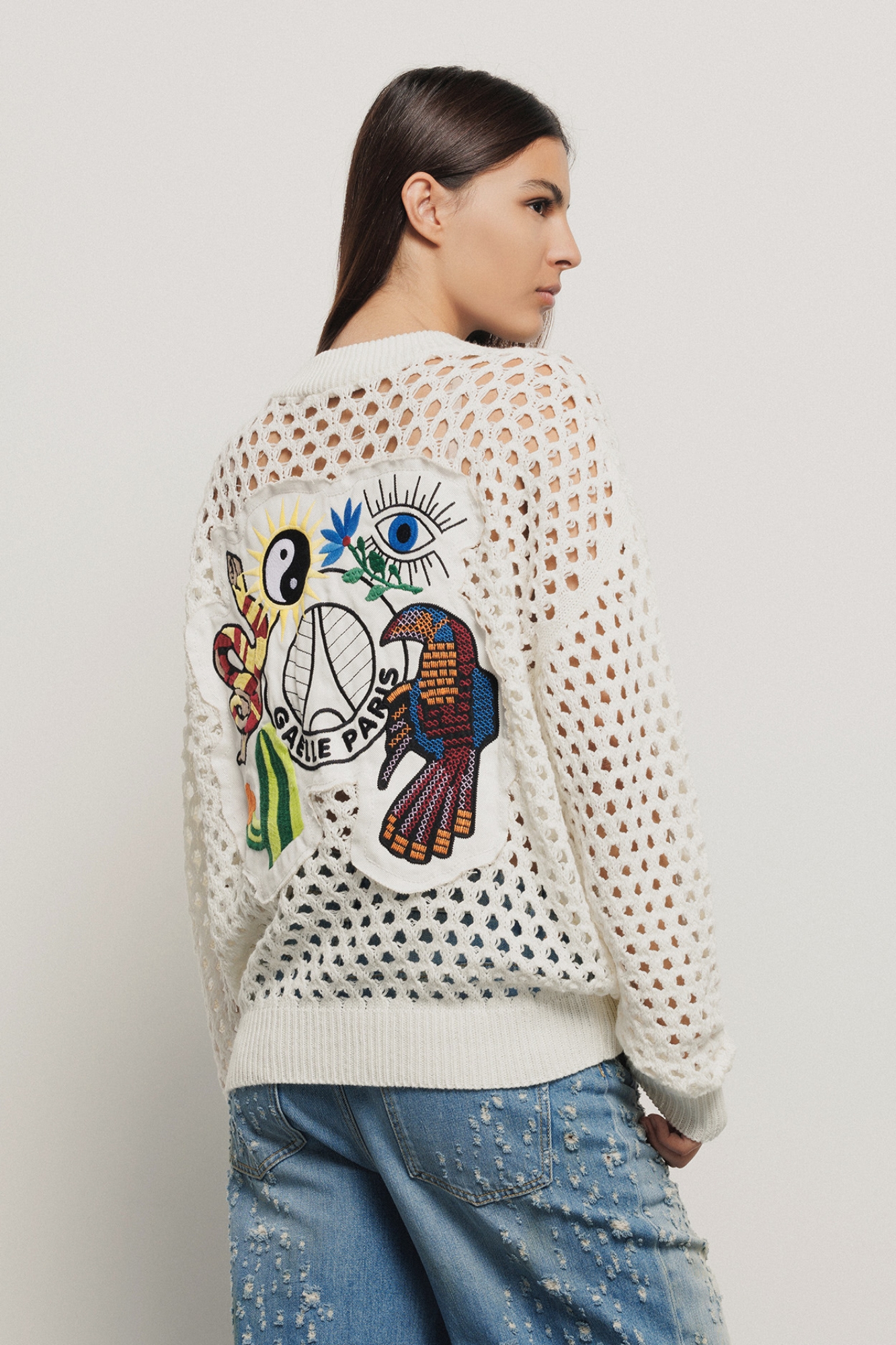 Bomber in maglia • Madreperla