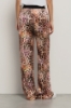Pantalone morbido in raso stampato • Macula multicolor