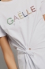 T shirt in jersey con ricamo • Bianco