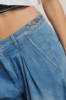 Pantalone palazzo chino straight • Blu