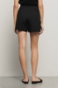 Short in cady con pinces sul davanti • Nero
